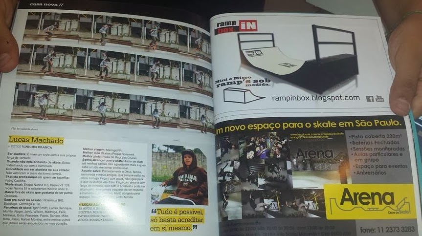 Campanha Ramp in Box Dez. 2013 - Revista Tribo Skate - Edição 218